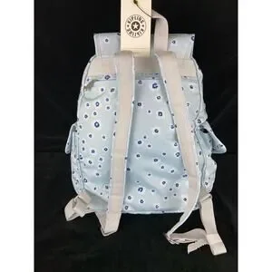 Kipling Blue floral Backpack school book bag Blue/White/Gray New Kipling | Bags | Kipling Blue Floral Backpack School Book  main image 2